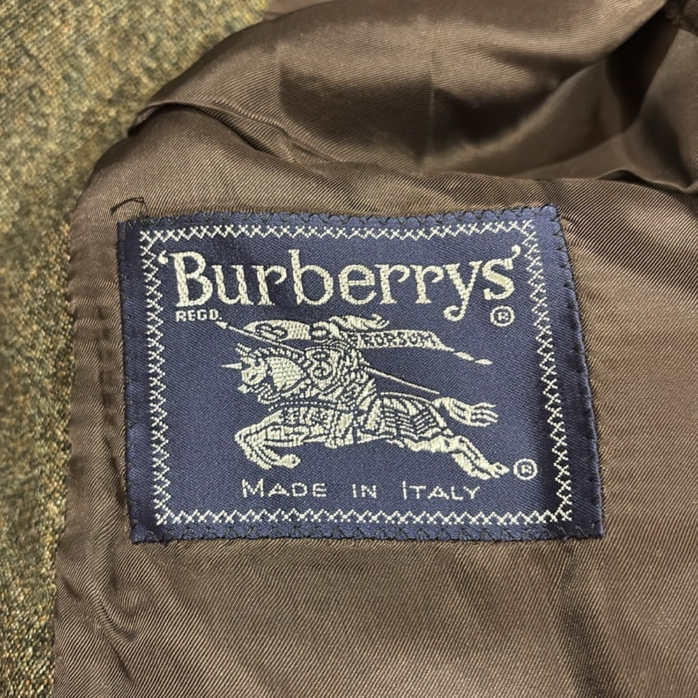 Vintage Burberry Burberry's Wool Velvet Collared Blazer - Picture 3 of 10